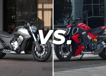 Vergleich Benda LFC 700 gegen Ducati Diavel V4