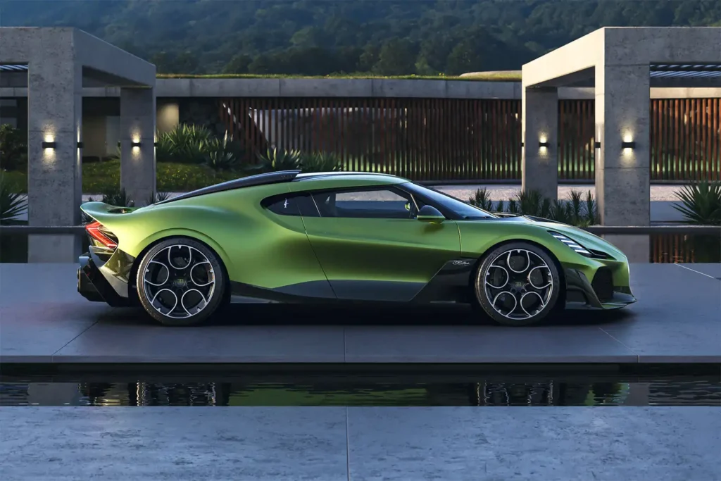 Eine Silhouette, die typischer für Bugatti nicht sein kann