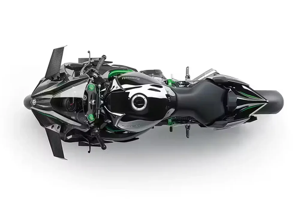 So sieht die neue und limitierte Kawasaki Ninja H2R von oben aus
