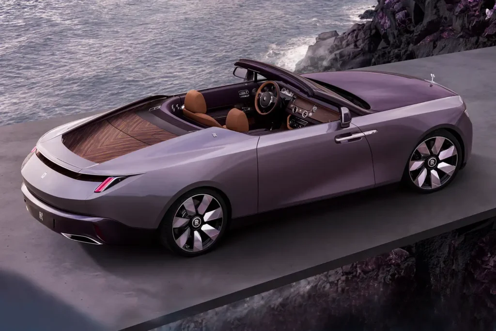 Er ist derzeit das teuerste Cabrio der Welt - der Rolls-Royce Droptail, hier in der Amethyst-Variante
