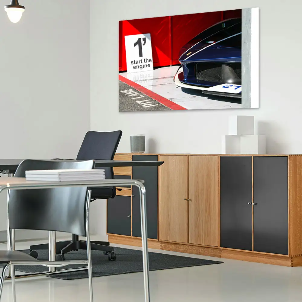 Wandbild Boxengasse