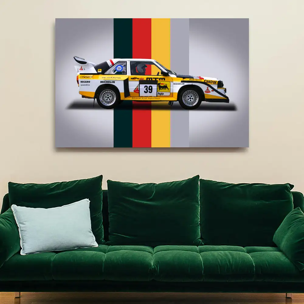 Wandbild Rallye