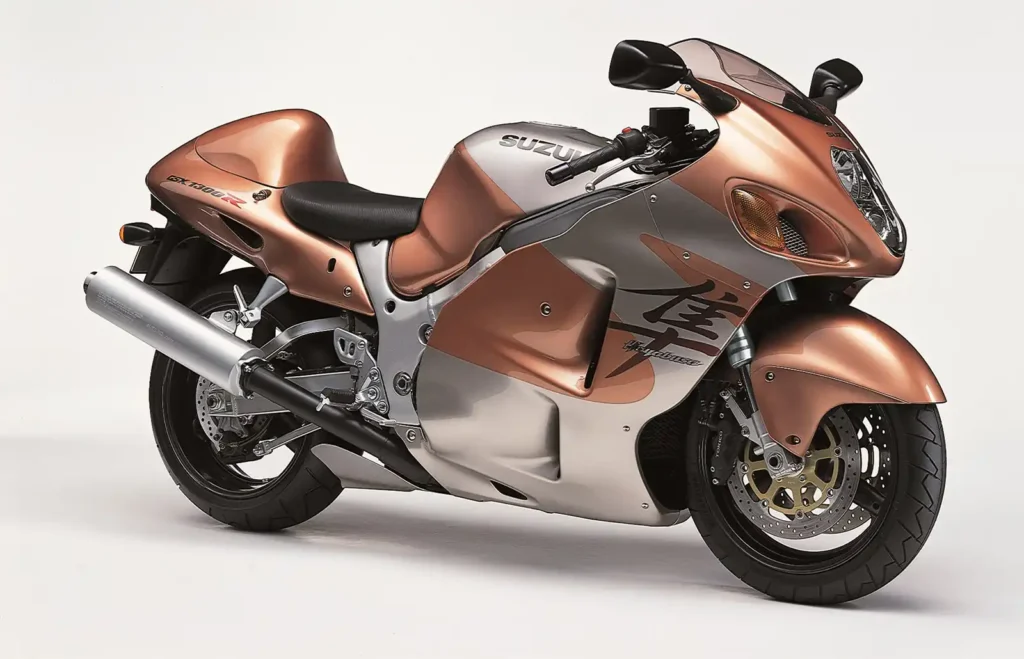 Eines der schnellsten Motorräder die Welt, die Suzuki Hayabusa aus dem Jahr 1999